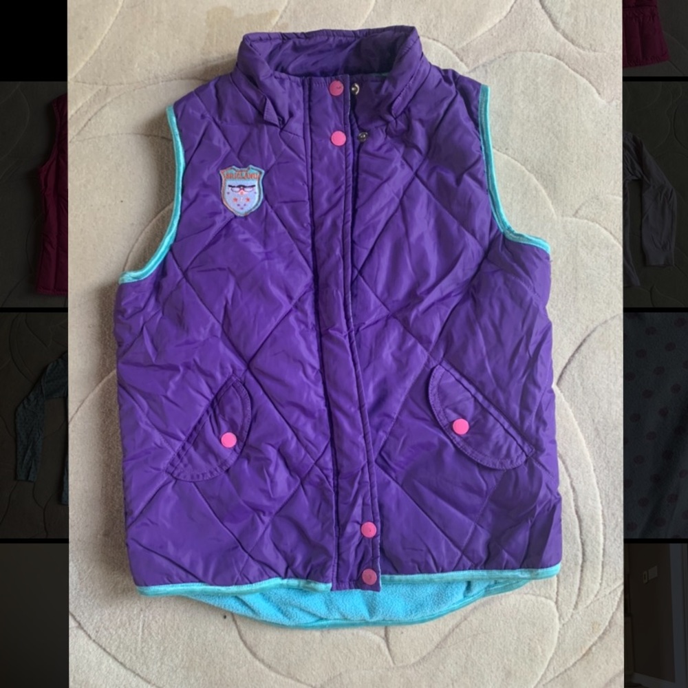Purple Children’s Vest - Perfect for Fall Weather